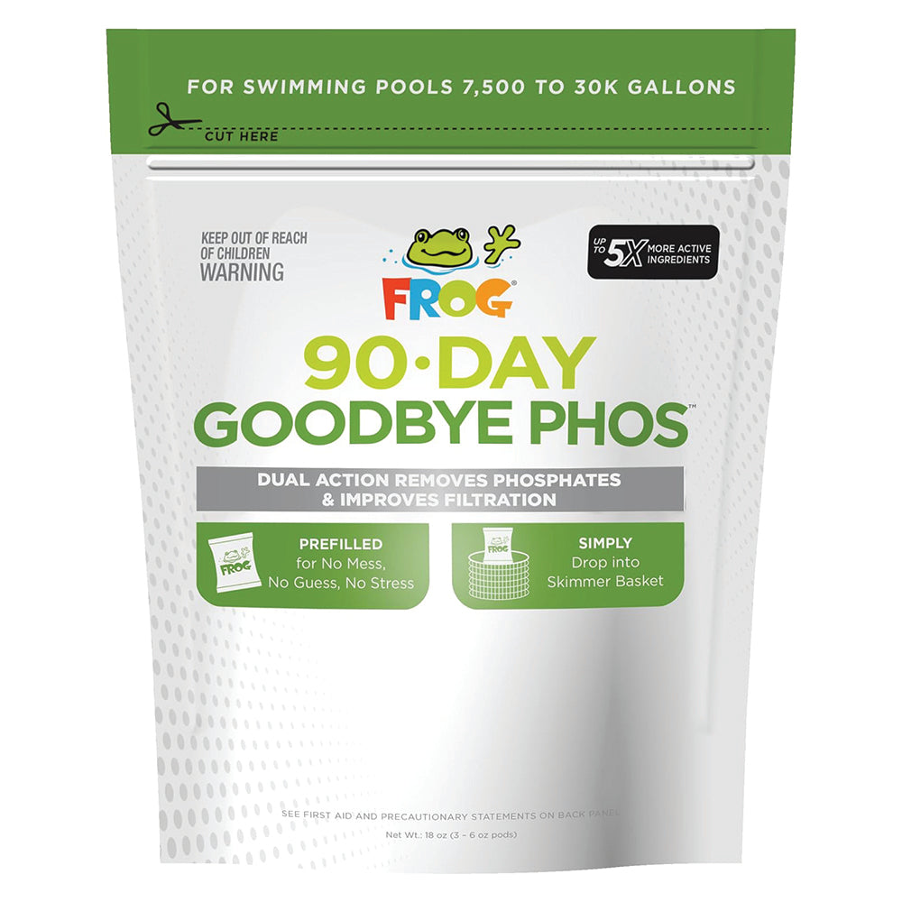 FROG® 90-Day GoodBye Phos™ – Phosphate Remover Pods (7.5k–30k gal) – part #01-10-7000