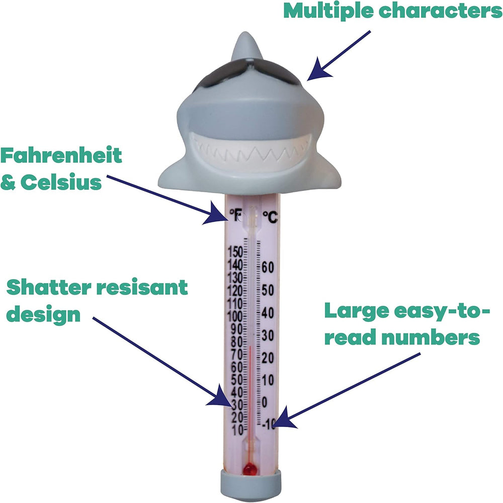 GAME® Shark Floating Thermometer – Pool & Spa Water Temperature Reader