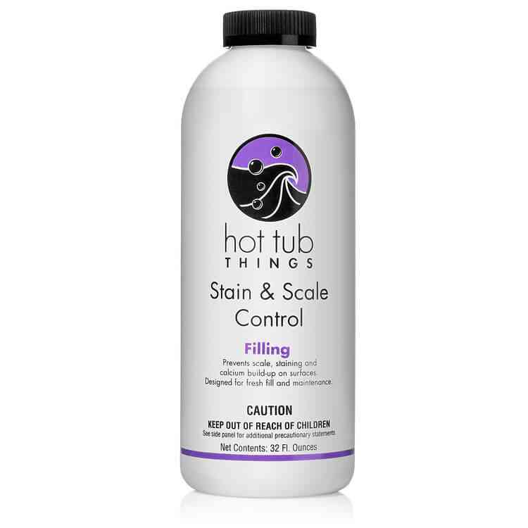 Hot Tub Things® Stain & Scale Control – 32 oz Spa Mineral Remover
