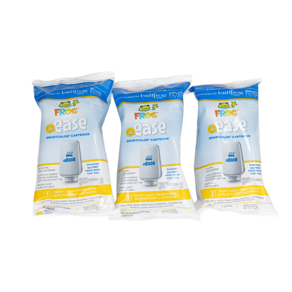 FROG® @ease SmartChlor® Cartridge 3‑Pack for Bullfrog® Spas – Simplicity® Series (2019+) – part #10-01062