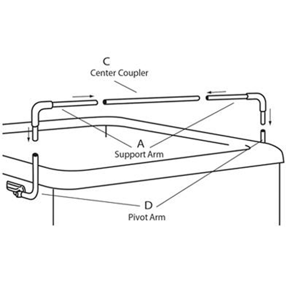 100003 | Leisure Concepts® CoverMate Center Coupler Bar