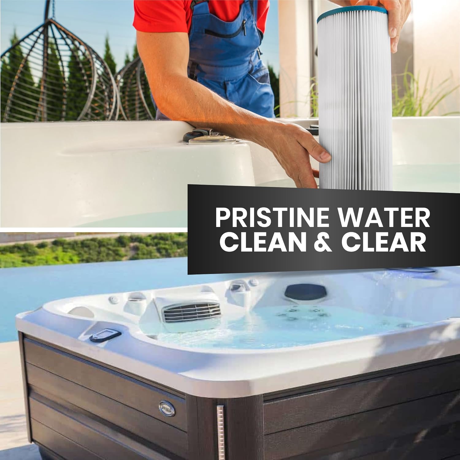 Jacuzzi® ProClear® 95 Sq Ft Filter Cartridge – Threaded HydroFilter for J‑200 Series (J‑230/J‑270/J‑280 – 2007+) – part #2540‑381J