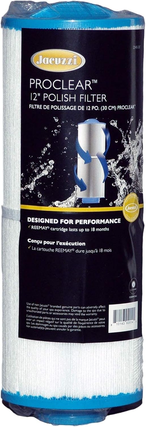 Jacuzzi® ProClear® II 35 Sq Ft Filter Cartridge – Threaded HydroFilter (2009–2012 J‑465/J‑470/J‑480) – part #2540‑387