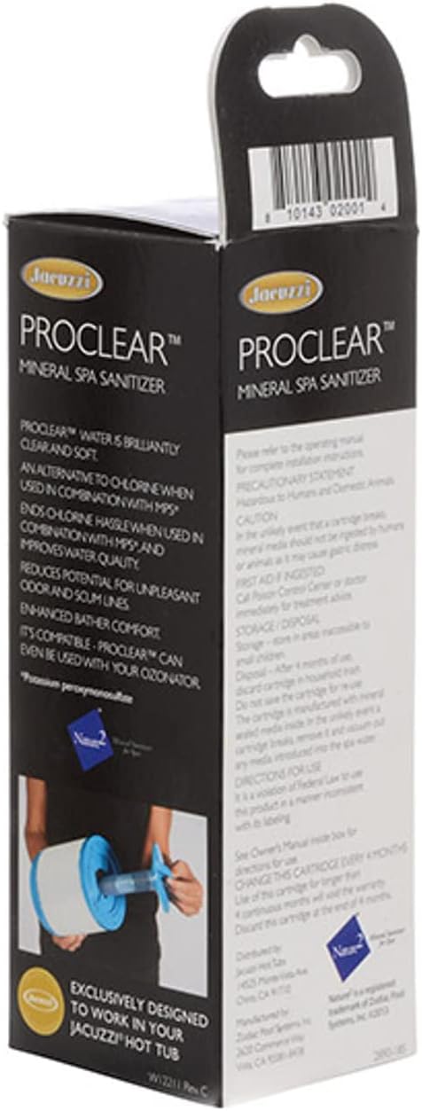 Jacuzzi® ProClear Mineral Spa Sanitizer – Controlled Release Silver‑Mineral Cartridge (J‑300/J‑400/J‑500/LX) – part #2890‑185