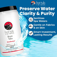 Thumbnail for Hot Tub Things® Bromine Tablets – 5 lb Spa & Hot Tub Sanitizer