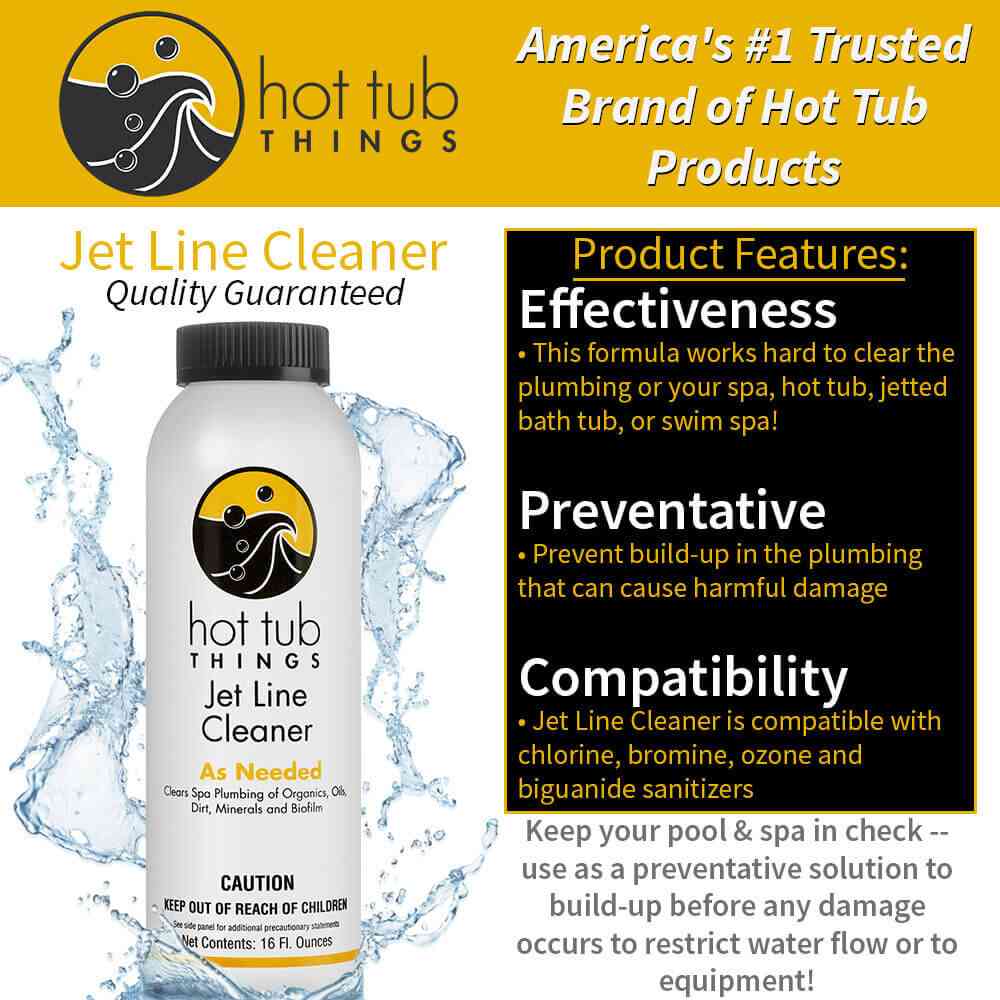 Hot Tub Things® Jet Line Cleaner (16 fl oz) – Spa & Hot Tub Plumbing Cleaner