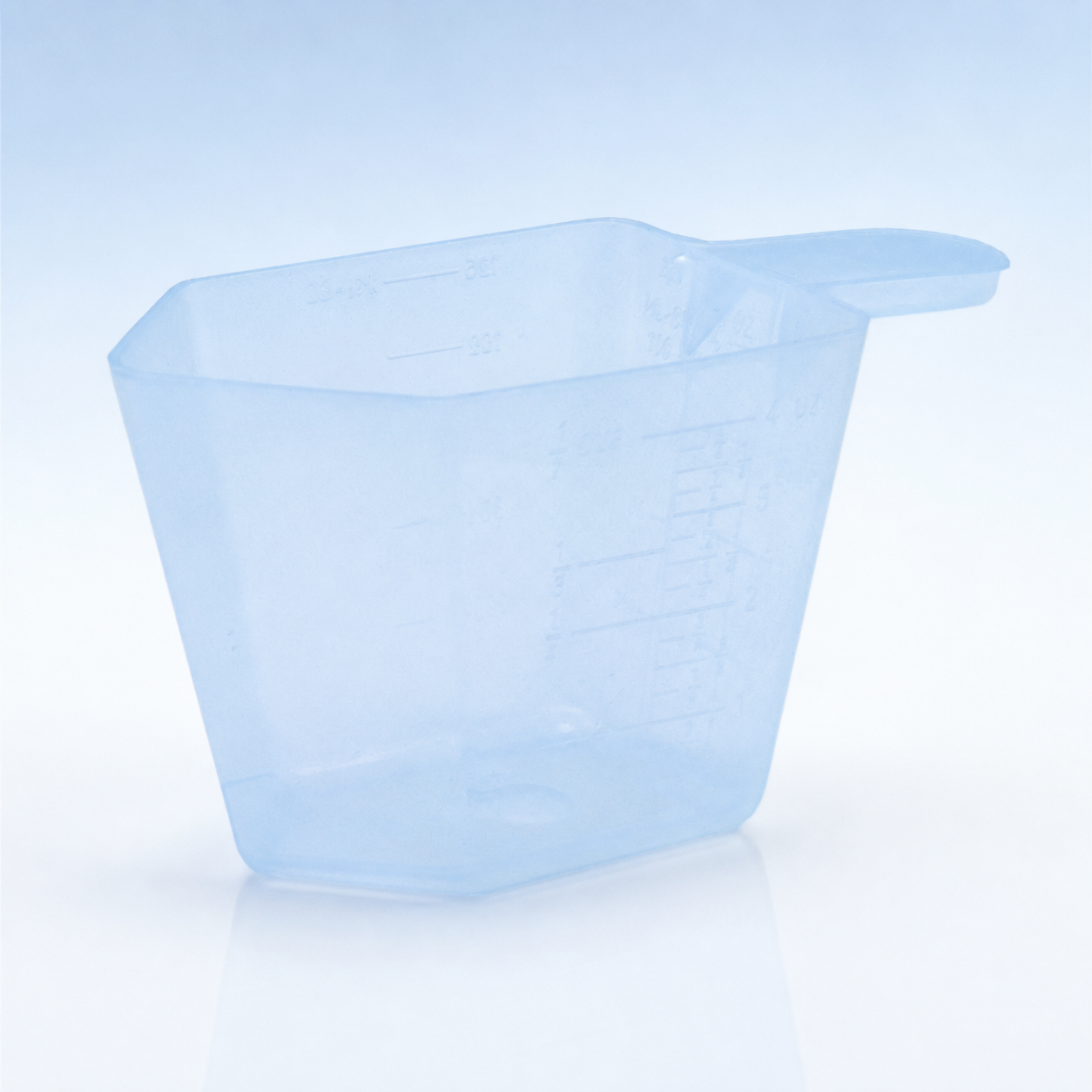 Taza medidora de 4 oz: pico vertedor fácil, dosificación precisa de productos químicos 