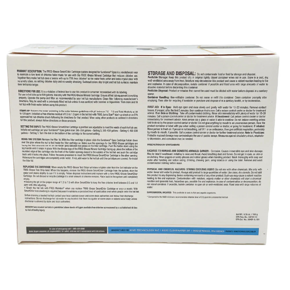 Frog® @ease® SmartChlor® Cartridge 3‑Pack – Sundance® Spas – part #6473-297