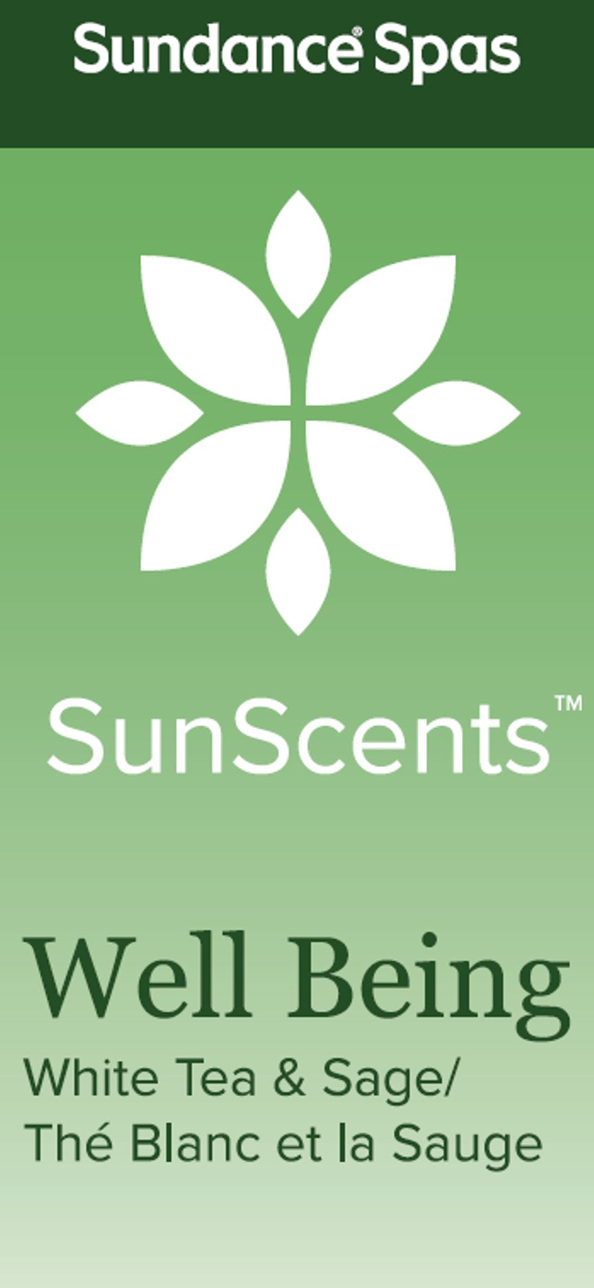Sundance® SunScent Well Being (White Tea & Sage) Aromatherapy Cartridge – part #6473‑585