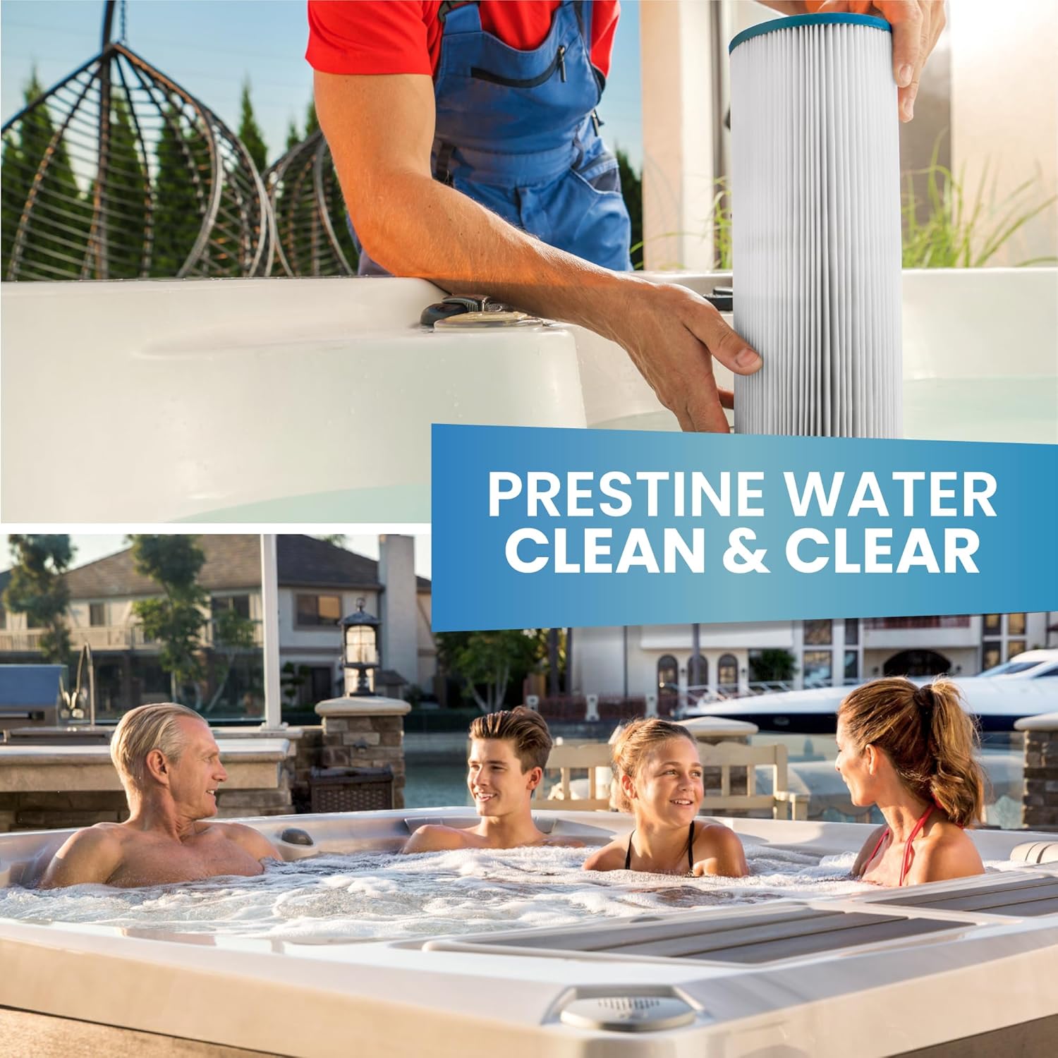 Hot Tub Things® Outer Filter – Sundance® 125 Sq Ft Cartridge (2003–2024 Spas) – Part #HTT‑6540‑488S