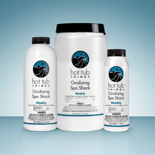 Hot Tub Things® Oxidizing Spa Shock – Limpiador de oxígeno sin cloro (1 lb / 2.2 lb / 5 lb) 