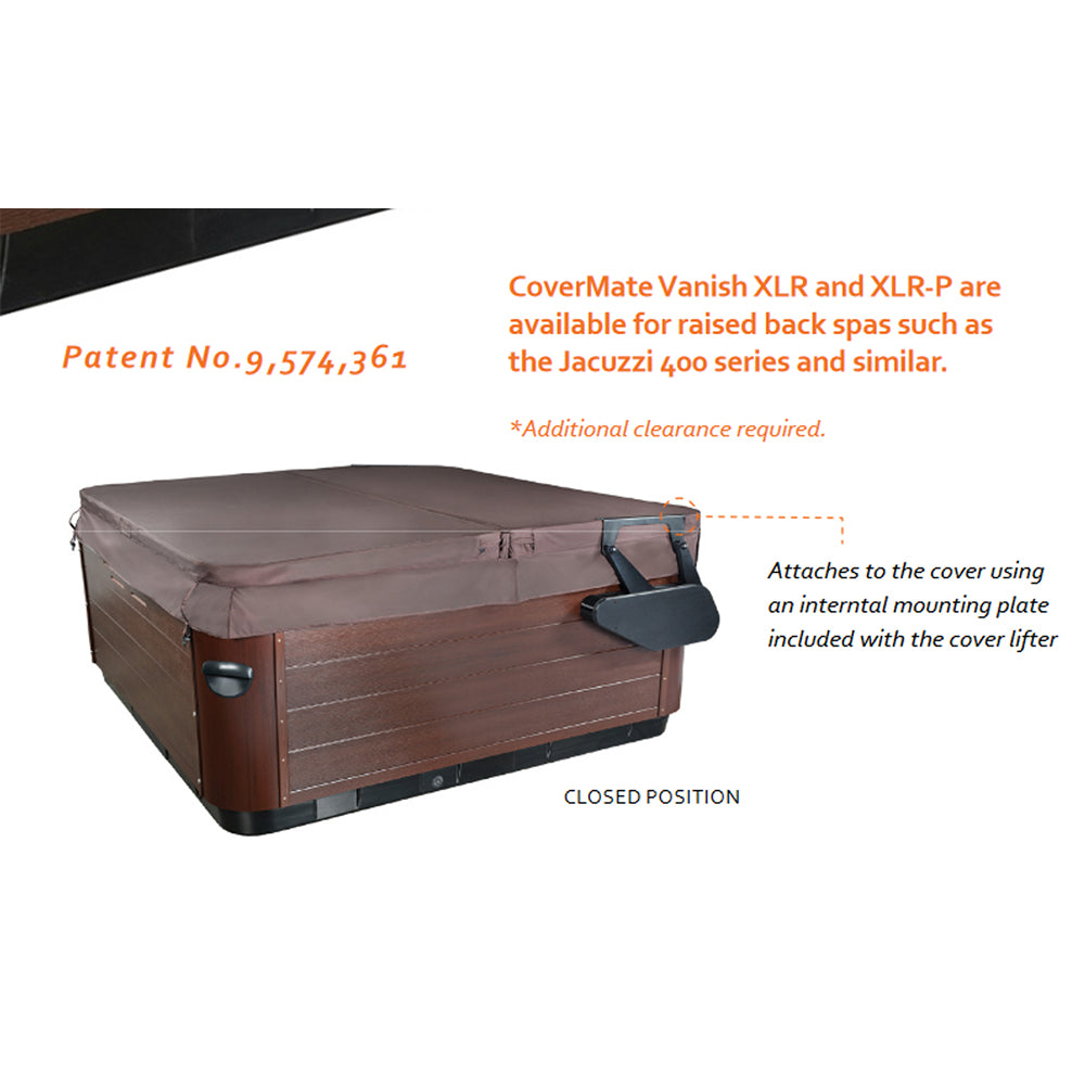 CoverMate® Vanish XLRP Cover Lifter – Raised‑Back Spas (Jacuzzi® J‑475/485/495 2020+ Models) – part #CMVAXLRP