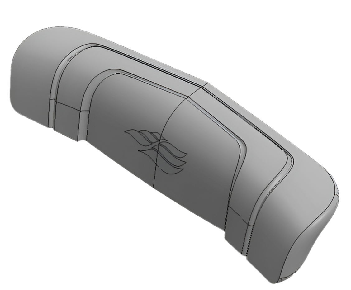 Sundance® 980 Series Spa Pillow (2017–Present) – Sculpted Headrest – part #6472‑766