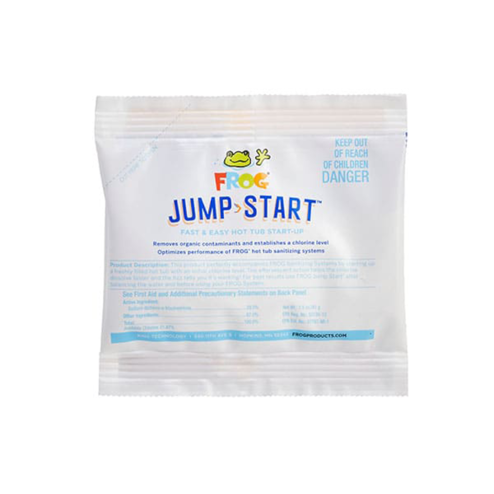 FROG Jump Start for Hot Tubs - Start-Up Chlorine Shock Removes Organic Contaminants & Establishes Chlorine Level - Hot Tub Set Up & Treatment - 12 Pack