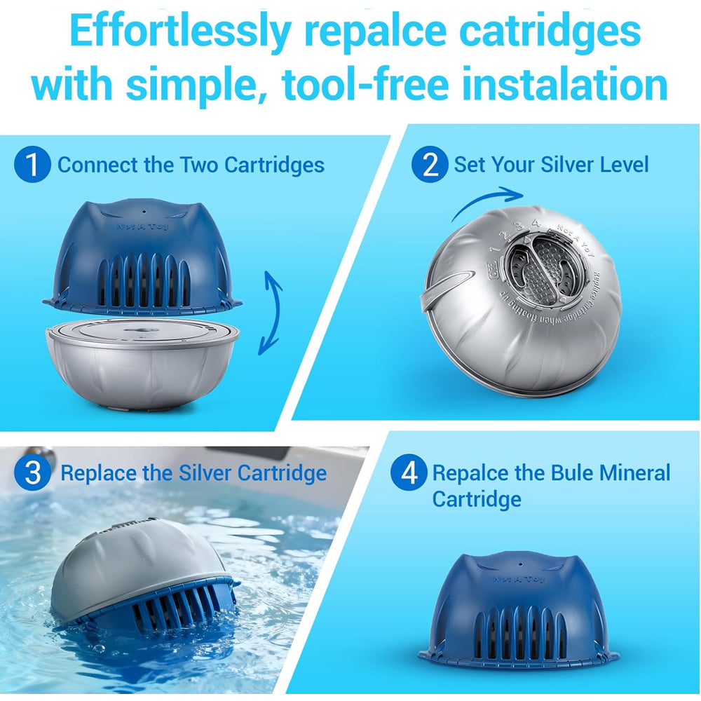 FROG® @ease SmartChlor Cartridge 3-Pack – Hot Tub Floating System Refills – part #01-14-3256