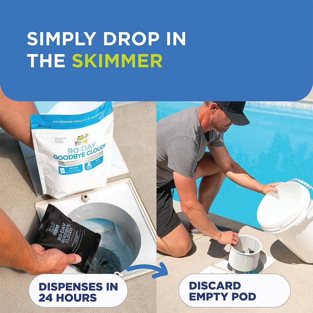 FROG® 90‑Day GoodBye Cloudy™ – Pool Clarifier Pods (Up to 30 k gal) – part #01‑10‑7010