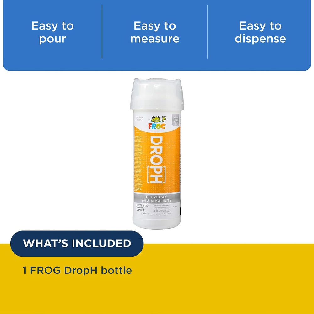 FROG® DropH™ pH and Total Alkalinity Decreaser – 3 lb TruDose® Bottle