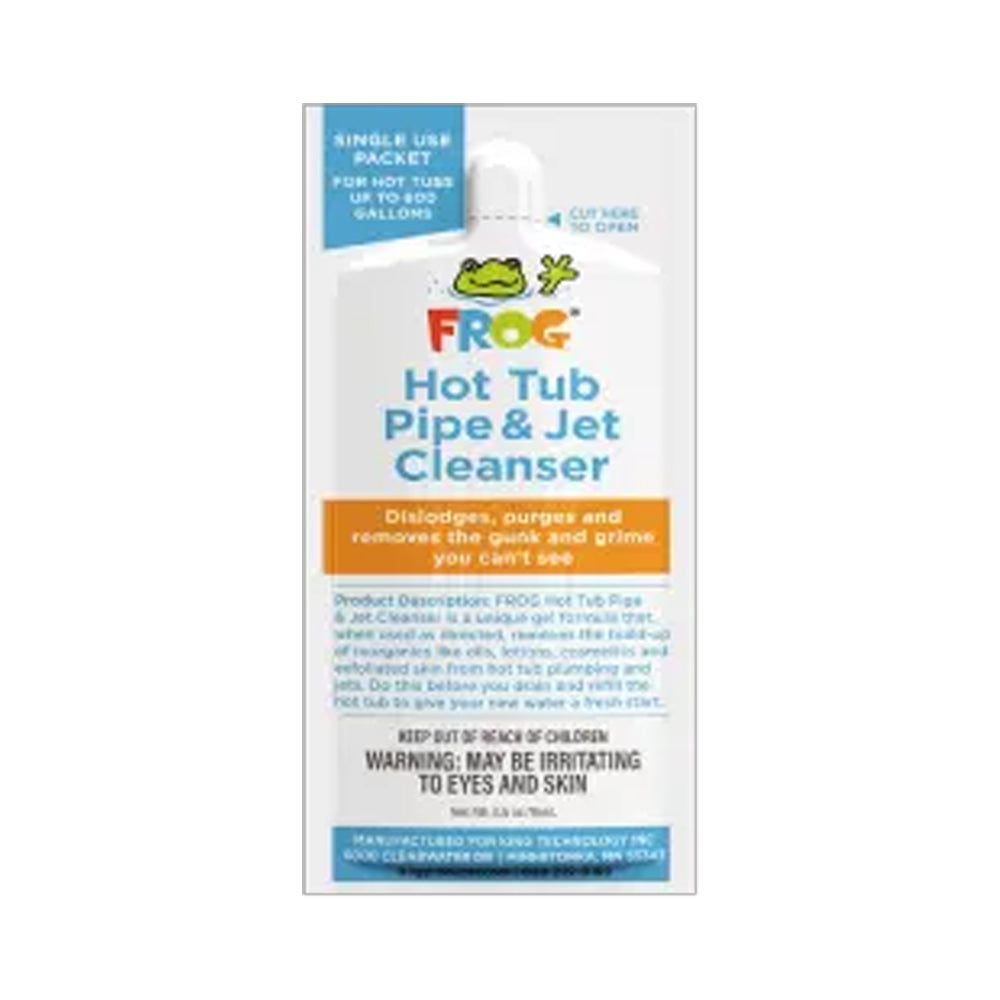 FROG® Hot Tub Pipe & Jet Cleanser – hot tubs up to 600 gallons (Single-use packets)
