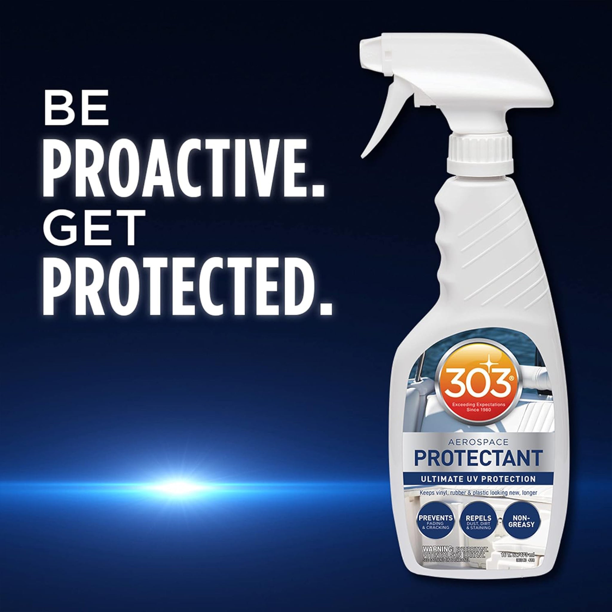 303® Aerospace Protectant – UV Protection for Vinyl, Rubber & Plastics (16 fl oz / 32 fl oz / 1 gal)
