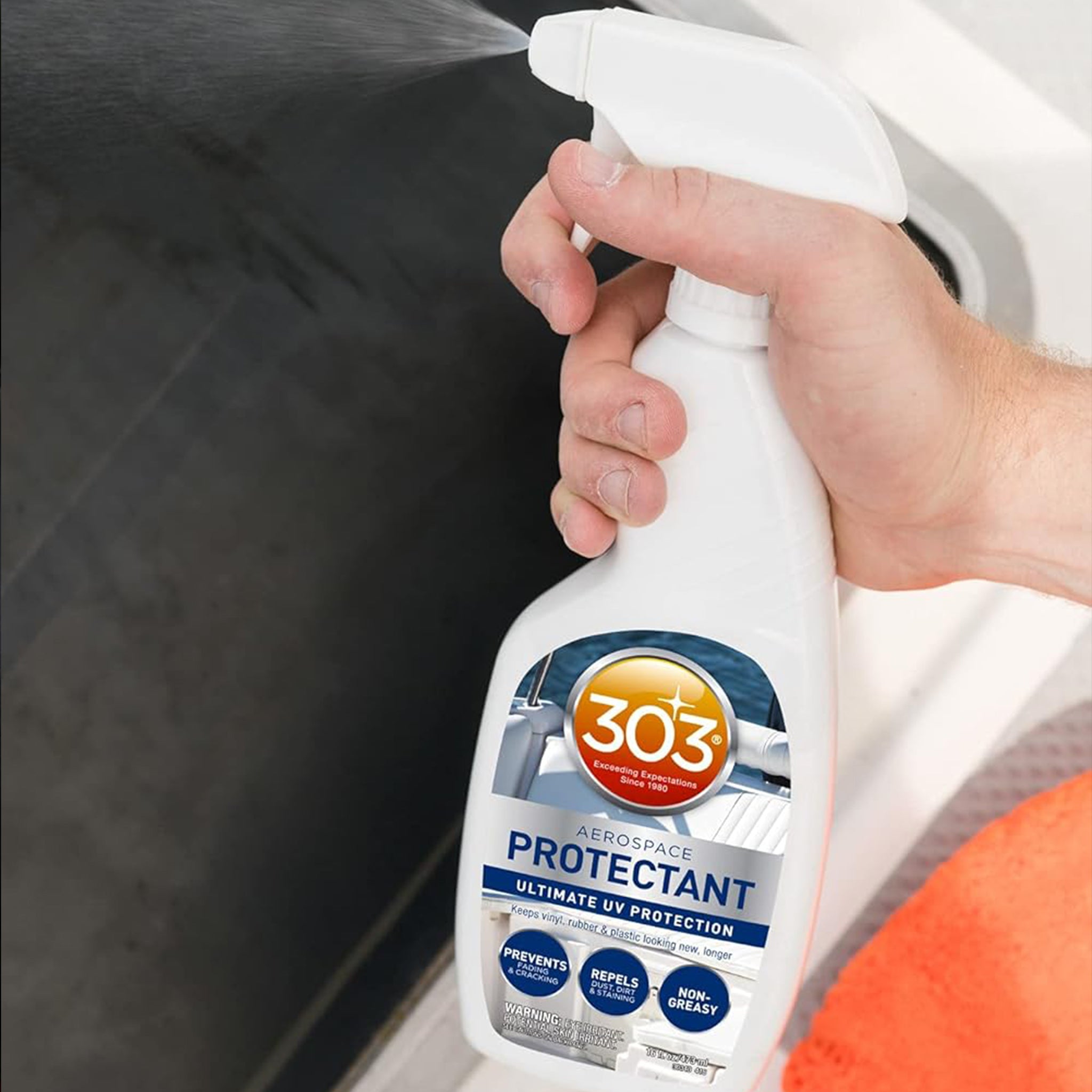 303® Aerospace Protectant – UV Protection for Vinyl, Rubber & Plastics (16 fl oz / 32 fl oz / 1 gal)