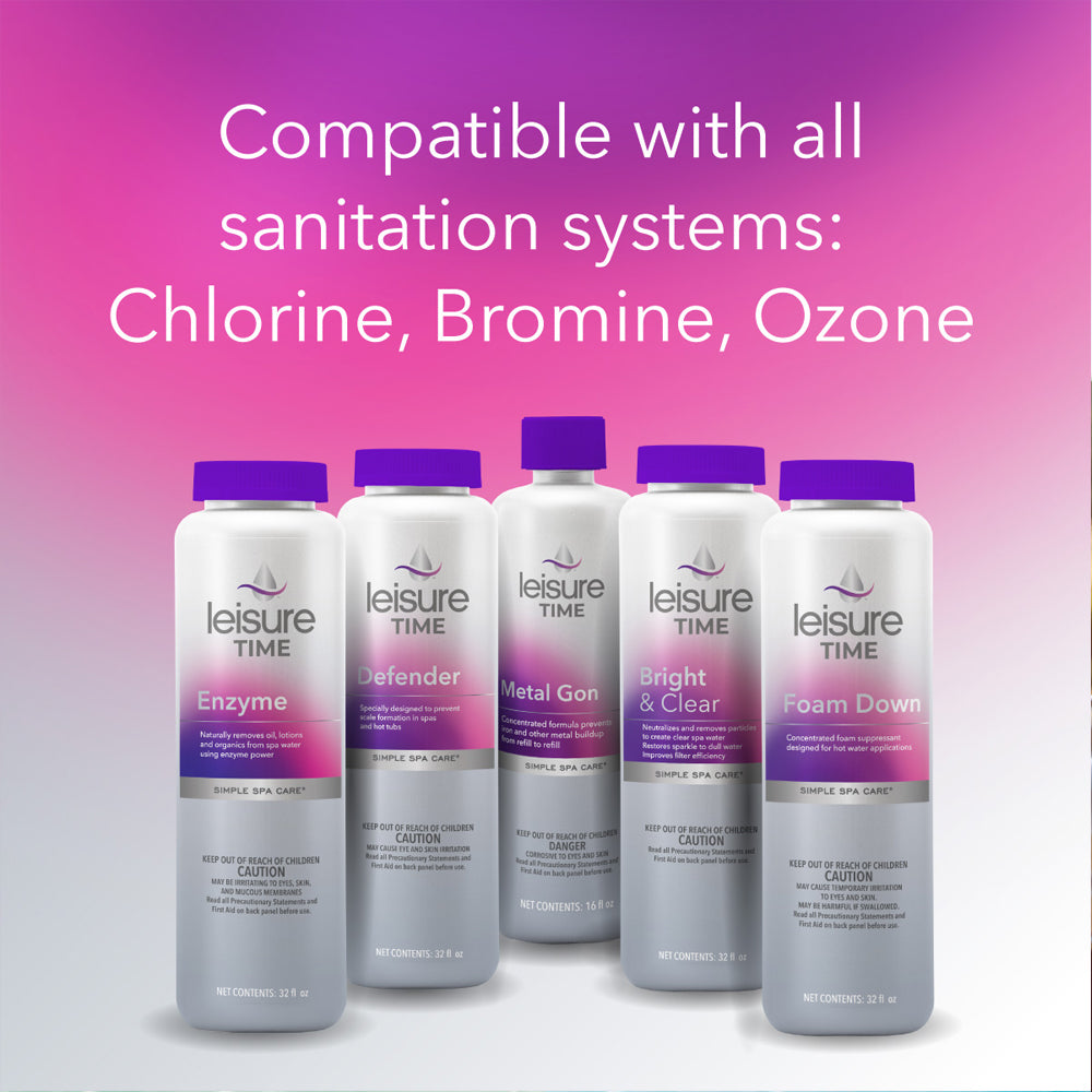 Leisure Time® Bright & Clear® (All Spa Types) – Hot Tub Water Clarifier – 1 pt