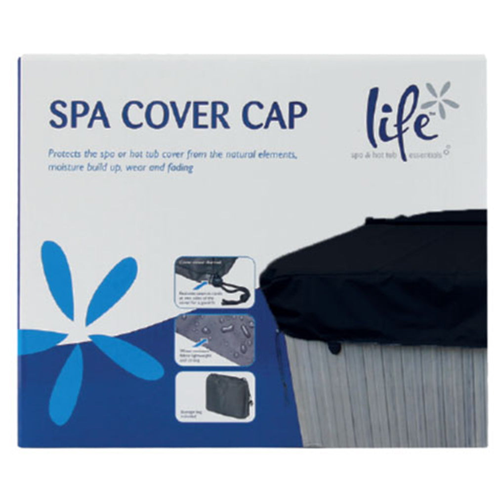 Life Essentials Spa Cover Cap, Large 96x96x12, installed on spa cover