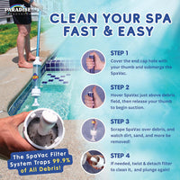 Thumbnail for Rola-Chem® 6250 Paradise Power Spa Vacuum – Manual Telescoping, Self-Contained – model #6250