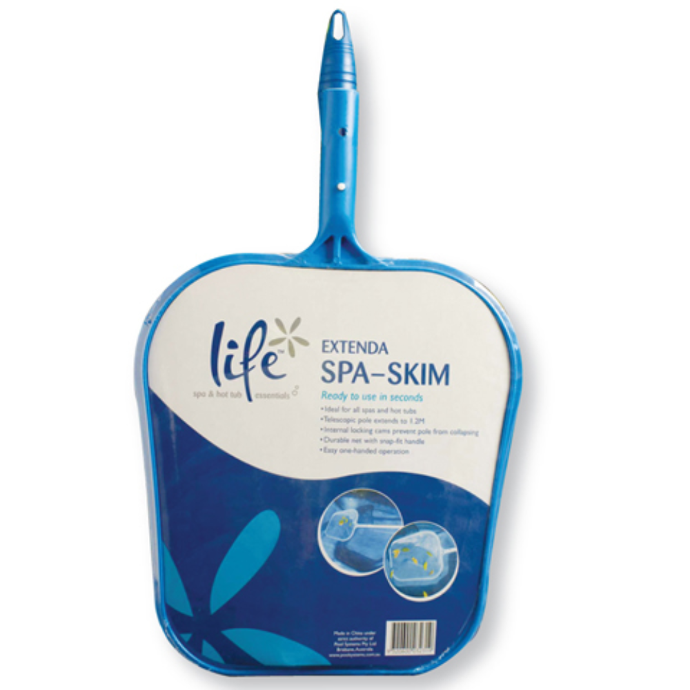 LIFE® Spa Skimmer & Telescopic Pole – 4 ft Adjustable Pole Skimmer