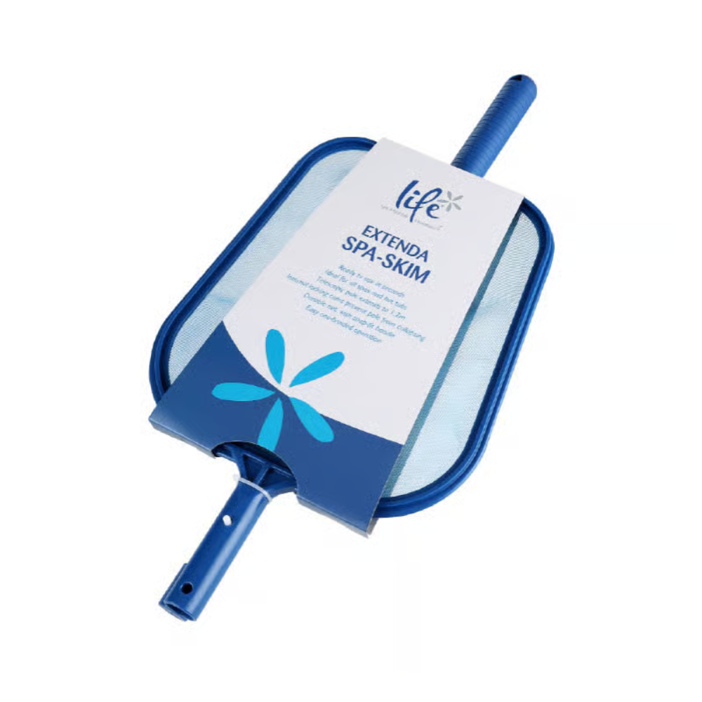 LIFE® Spa Skimmer & Telescopic Pole – 4 ft Adjustable Pole Skimmer