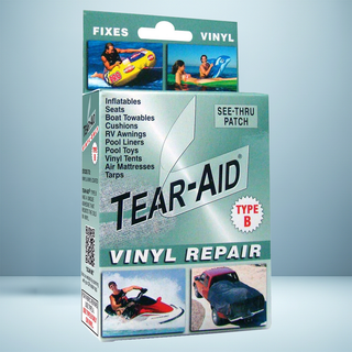 Parche de reparación TEAR-AID® Tipo B – Kit de revestimiento de vinilo para spa y piscina 