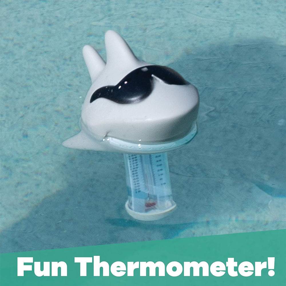 GAME® Shark Floating Thermometer – Pool & Spa Water Temperature Reader