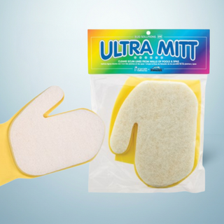 Guante de limpieza para spa Essentials Ultra Mitt: guante de látex resistente para líneas de suciedad 