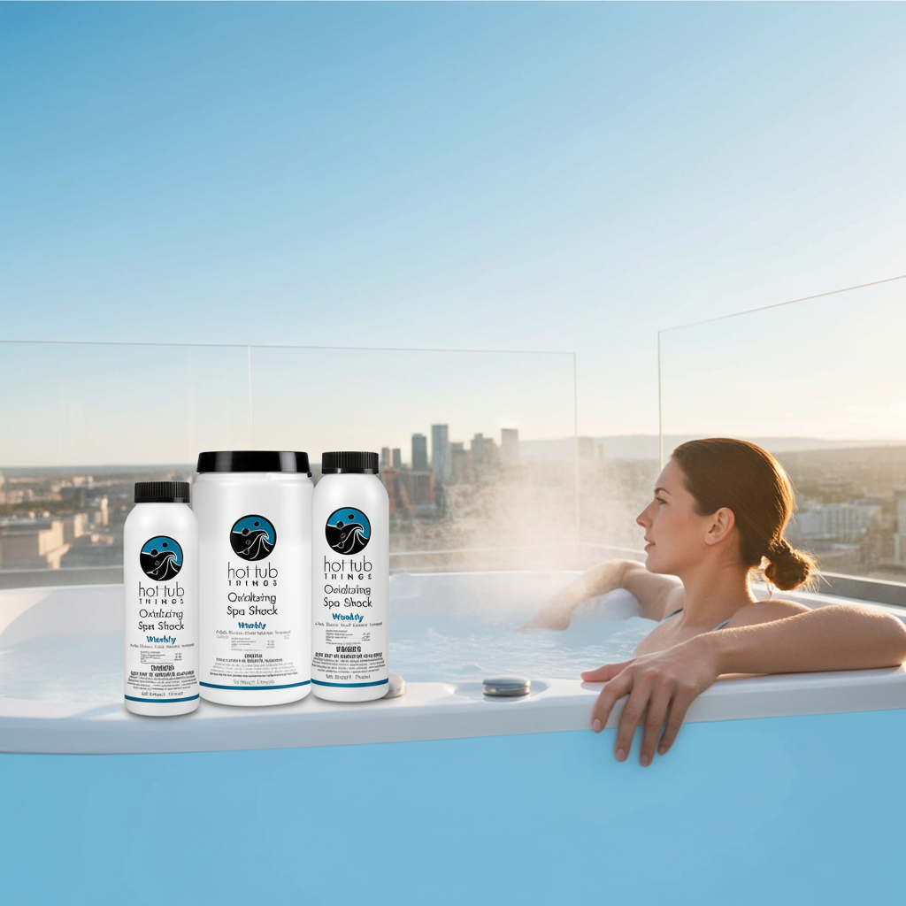 Hot Tub Things® Oxidizing Spa Shock – Limpiador de oxígeno sin cloro (1 lb / 2.2 lb / 5 lb) 