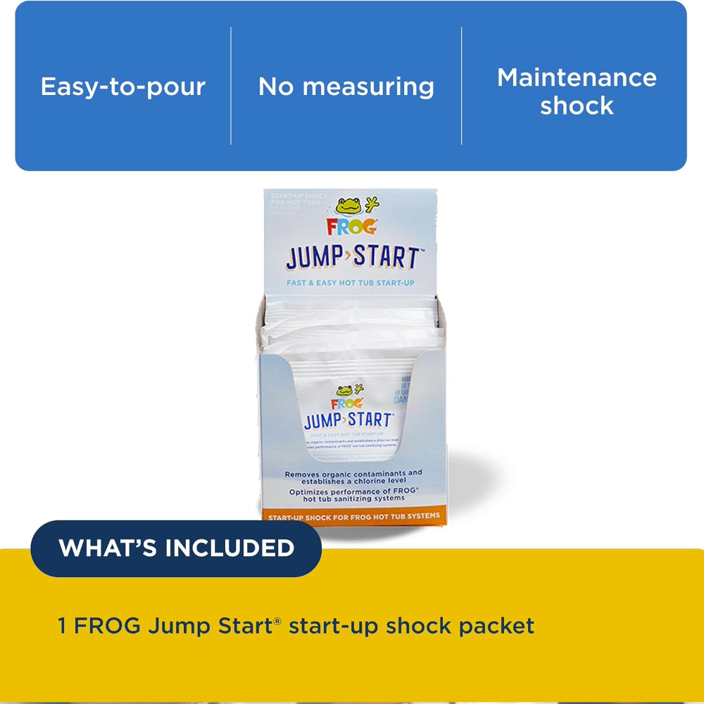 FROG® Jump Start Start-Up Chlorine Shock - 2 oz Packet (12-Pack)