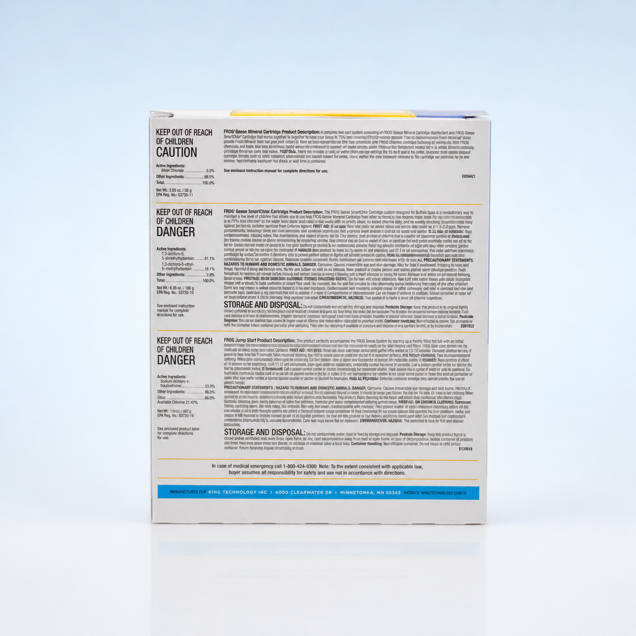 Sistema de desinfección FROG® @ease para spas Bullfrog® – Serie Simplicity (2019+) – n.° de pieza 10-01059 