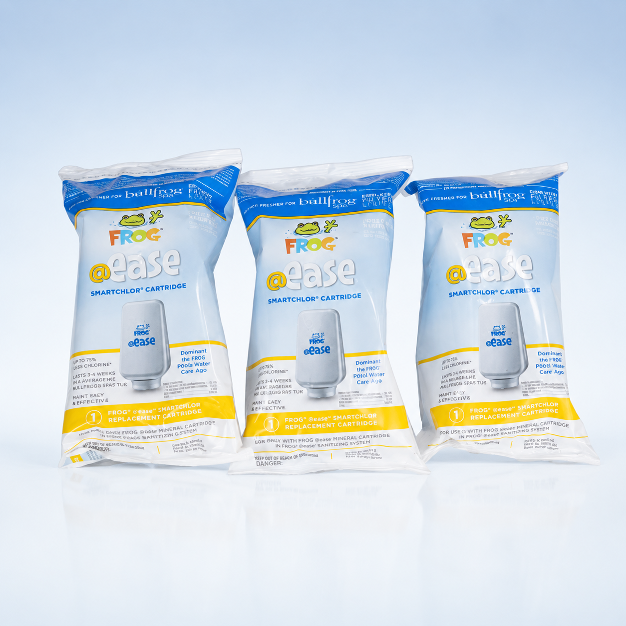 Paquete de 3 cartuchos FROG® @ease SmartChlor® para spas Bullfrog® – Serie Simplicity® (2019+) – n.° de pieza 10-01062 