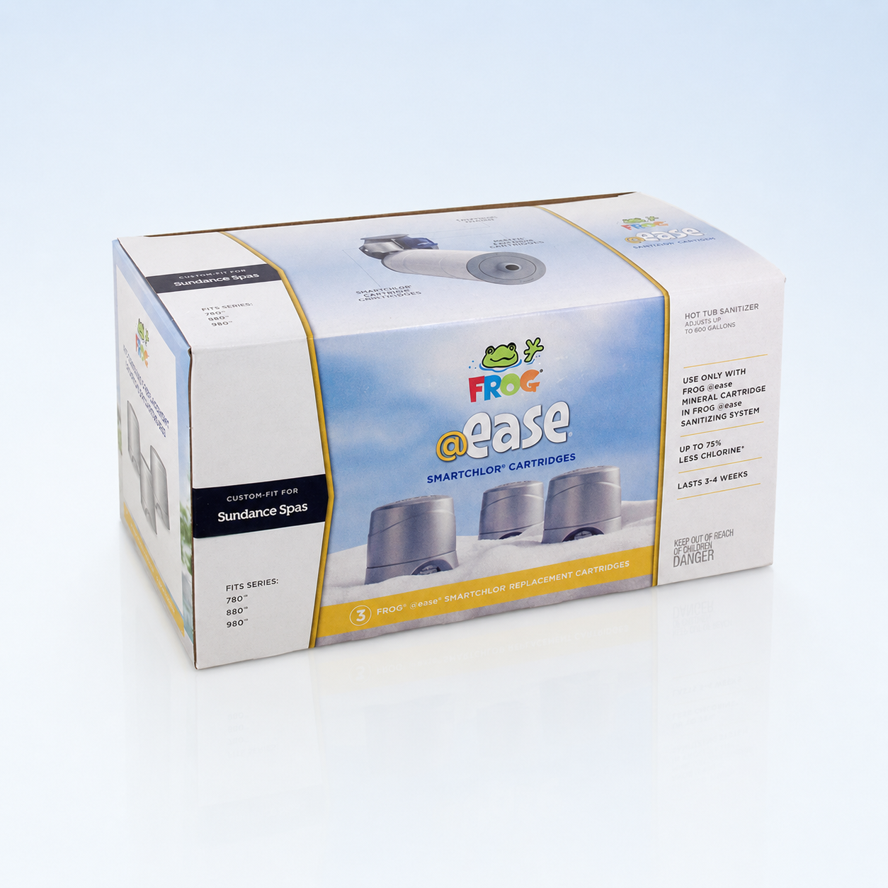 Paquete de 3 cartuchos Frog® @ease® SmartChlor® para spas Sundance®, pieza n.° 6473-297