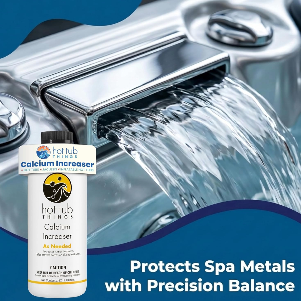 Hot Tub Things® Calcium Increaser – Professional Spa Hardness Booster (32 fl oz)