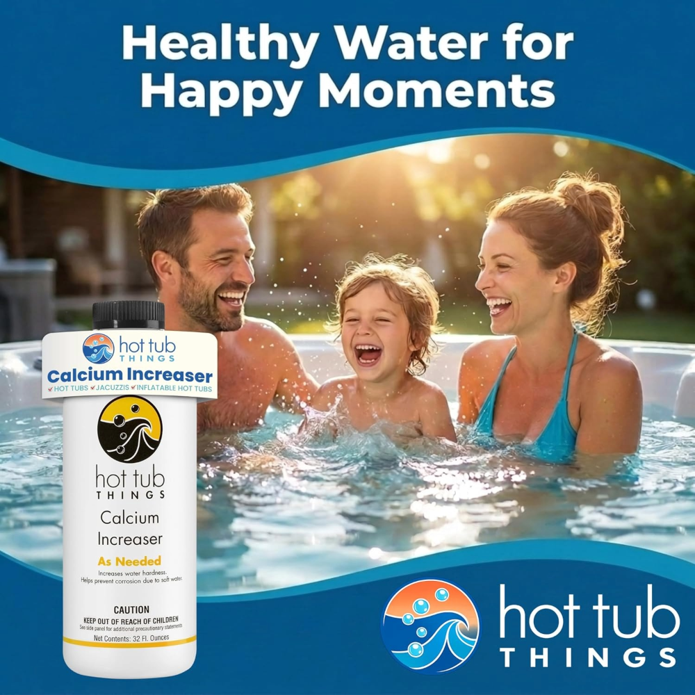 Hot Tub Things® Calcium Increaser – Professional Spa Hardness Booster (32 fl oz)
