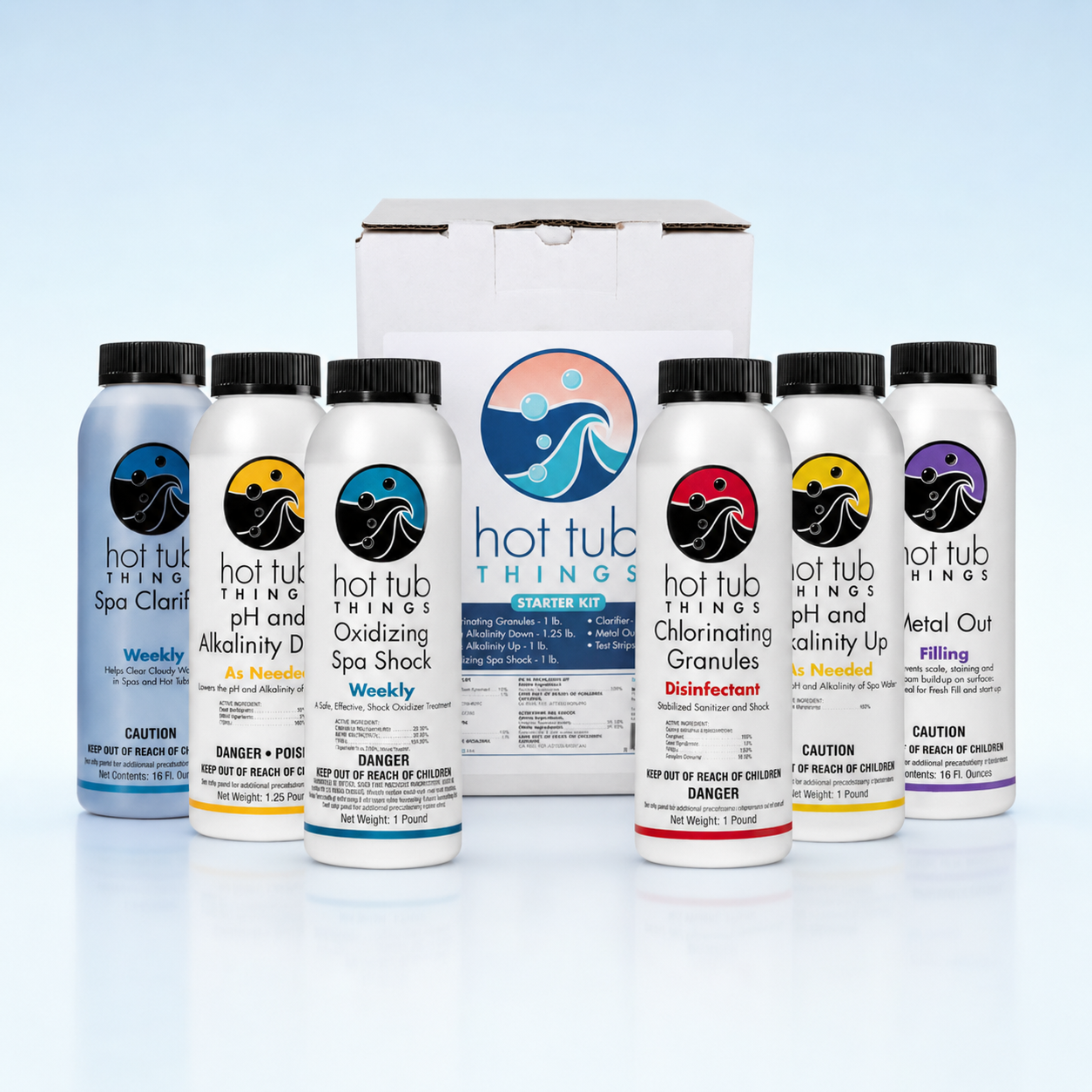 Hot Tub Things® Chlorine Starter Kit – All-In-One Launch Bundle