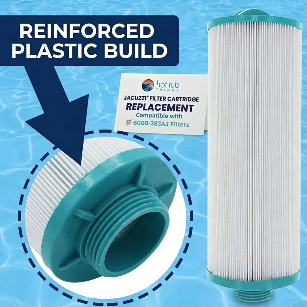 Cartucho de filtro Hot Tub Things® – Compatible con Jacuzzi® ProClear® de 60 pies cuadrados – Pieza n.° HTT-6000-383AJ