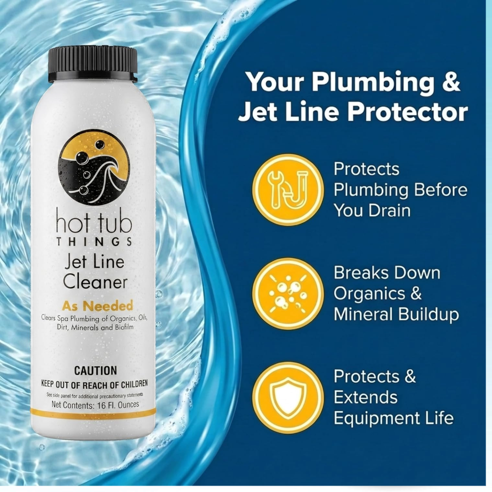 Hot Tub Things® Jet Line Cleaner – Professional Spa Plumbing System Cleaner (16 fl oz)