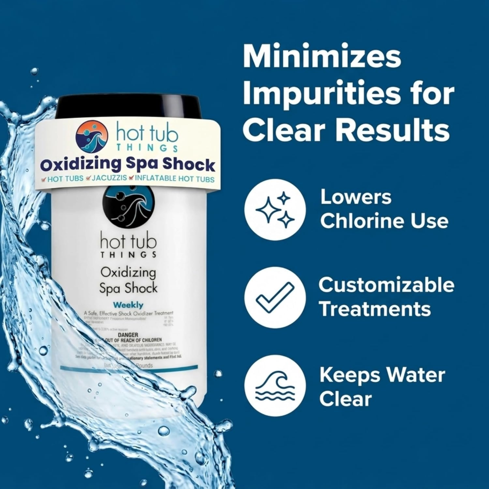 Hot Tub Things® Oxidizing Spa Shock – Chlorine-Free Oxygen Cleaner