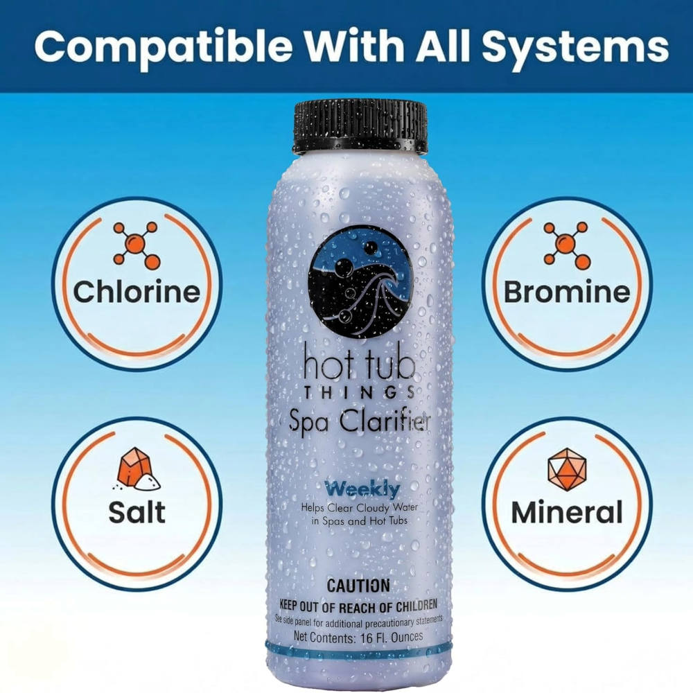 Hot Tub Things® Spa Clarifier – Crystal Clear Water in Hours