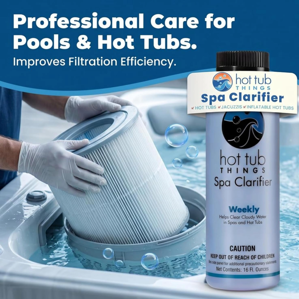 Hot Tub Things® Spa Clarifier – Crystal Clear Water in Hours