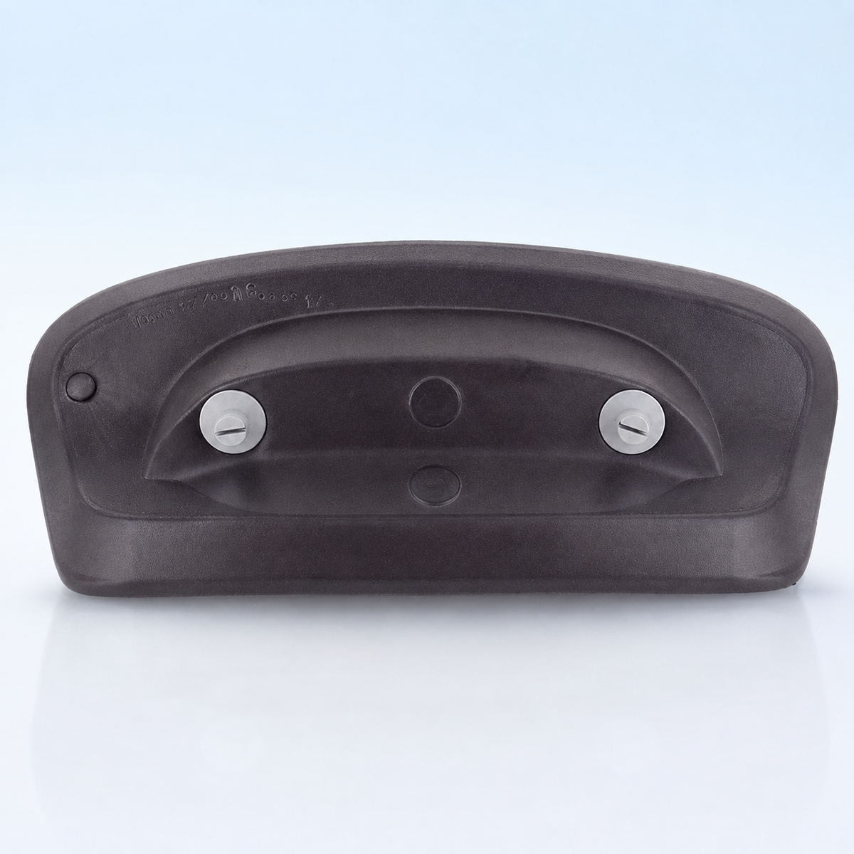 Almohada de spa Jacuzzi® J‑500, negra (2015-presente) – Reposacabezas ergonómico a presión – n.° de pieza 2472‑005 