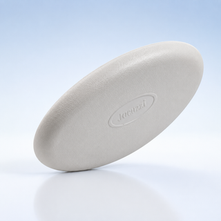 Almohada de spa Jacuzzi® J‑200 (gris plateado) – Reposacabezas ovalado a presión (Serie J‑200 2008– ) – pieza n.° 2472‑828