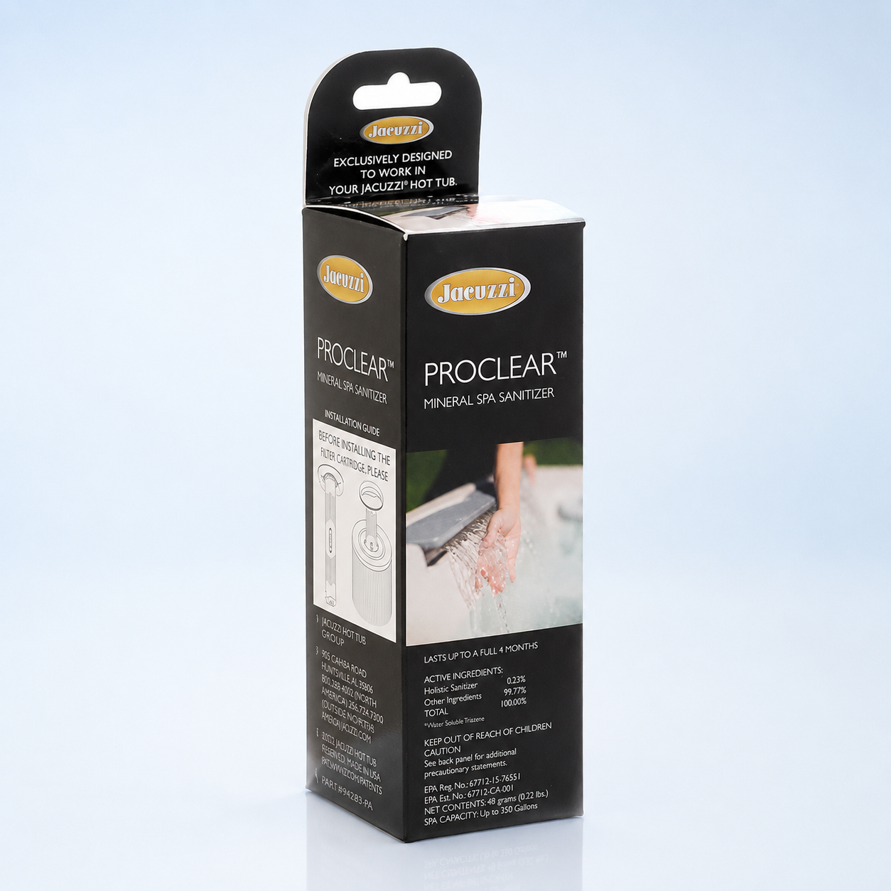 Jacuzzi® ProClear Mineral Spa Sanitizer – Cartucho de plata mineral de liberación controlada (J-300/J-400/J-500/LX) – pieza n.° 2890-185 
