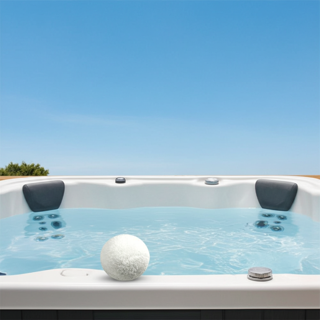 Esponja absorbente de aceite SCUMBALLS® (paquete de 2): Eliminador de residuos flotantes para jacuzzis 