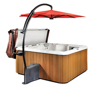 Leisure Concepts® SpaUmbrella – 9′ Crank-Operated Spa Umbrella (Crimson) – part #SU-L-CRIMSON
